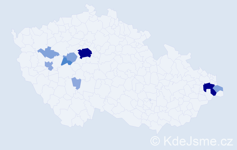 Příjmení: 'Eschnerová', počet výskytů 28 v celé ČR
