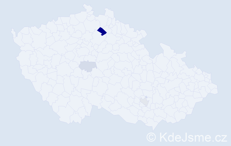 Příjmení: '"De Rose"', počet výskytů 8 v celé ČR