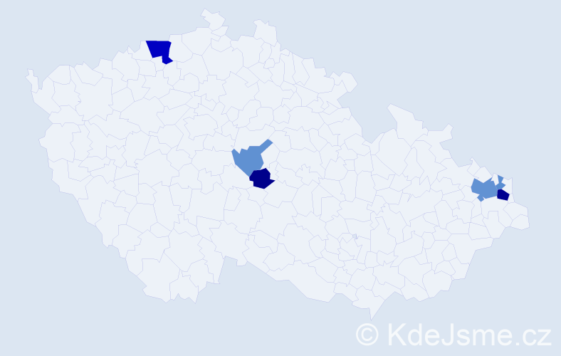 Příjmení: 'Kuriak', počet výskytů 15 v celé ČR
