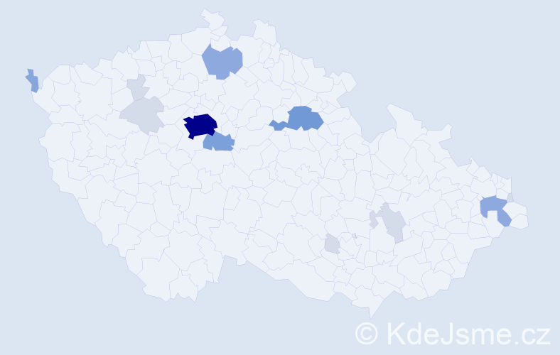 Příjmení: 'Bado', počet výskytů 44 v celé ČR