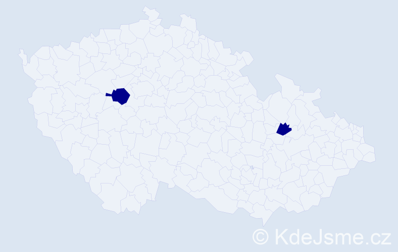 Příjmení: 'Laskiová', počet výskytů 2 v celé ČR