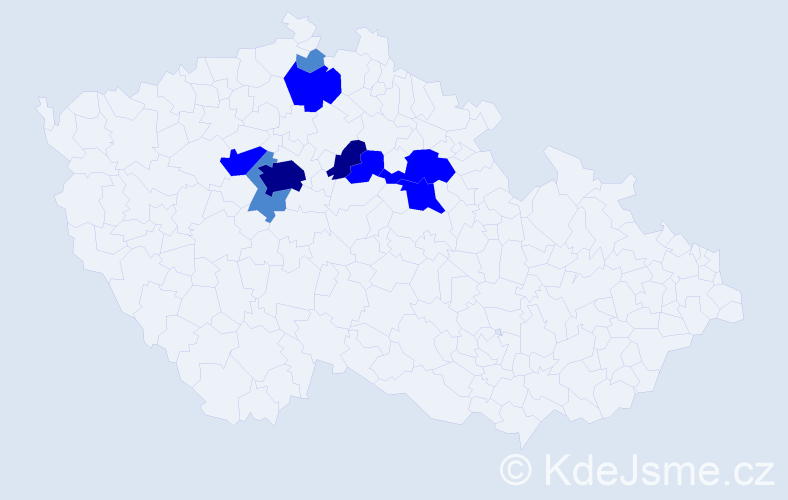 Příjmení: 'Fiferna', počet výskytů 27 v celé ČR