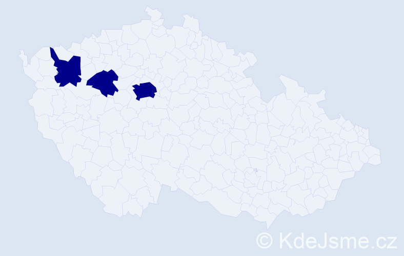 Příjmení: 'Legar', počet výskytů 3 v celé ČR
