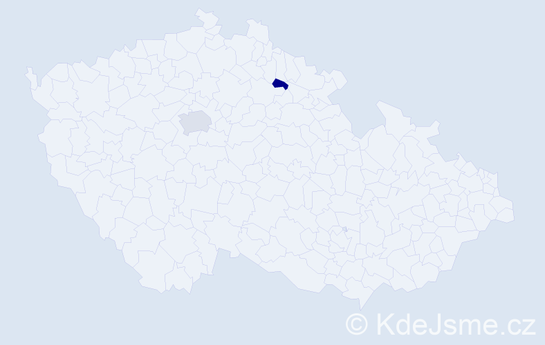 Příjmení: 'Karwat', počet výskytů 3 v celé ČR