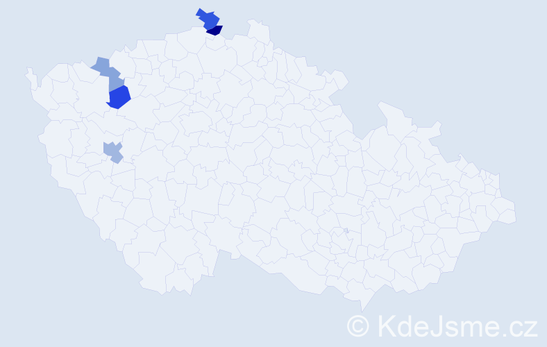Příjmení: 'Čambalík', počet výskytů 8 v celé ČR