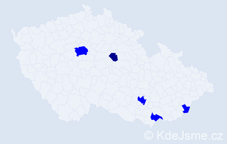 Příjmení: 'Langstein', počet výskytů 6 v celé ČR