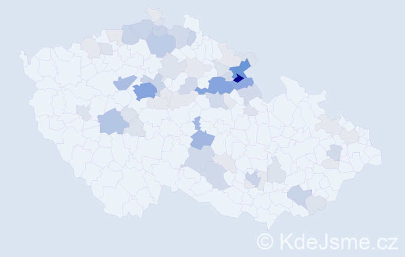 Příjmení: 'Rydlo', počet výskytů 216 v celé ČR