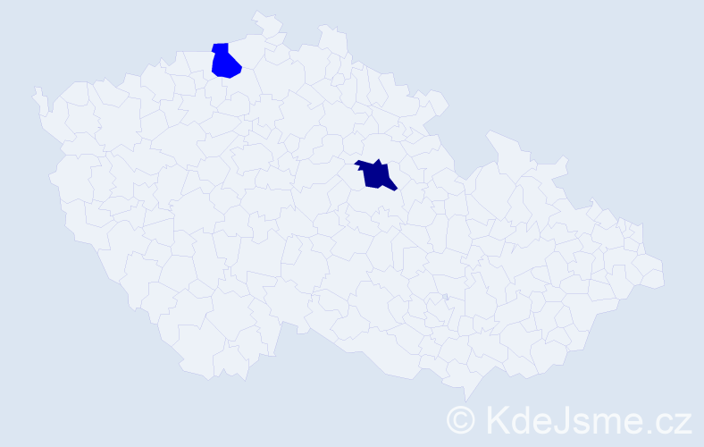 Příjmení: 'Rečlová', počet výskytů 3 v celé ČR