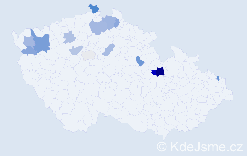 Příjmení: 'Baranovský', počet výskytů 33 v celé ČR
