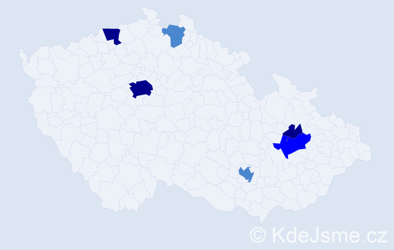 Příjmení: 'Lichtenstein', počet výskytů 13 v celé ČR