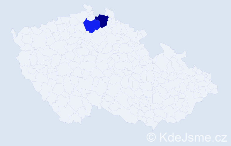 Příjmení: 'Yarovy', počet výskytů 3 v celé ČR