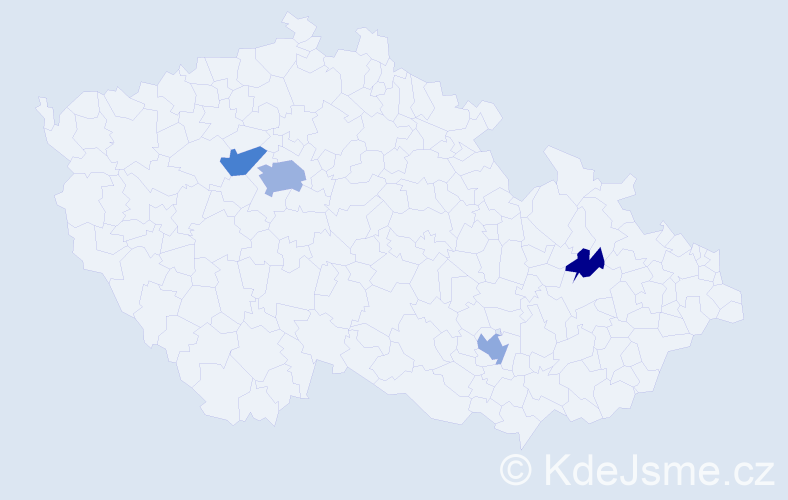 Příjmení: 'Michajluková', počet výskytů 10 v celé ČR