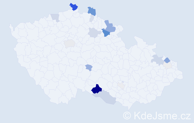 Příjmení: 'Engelmann', počet výskytů 44 v celé ČR