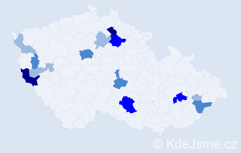 Příjmení: 'Paločko', počet výskytů 32 v celé ČR