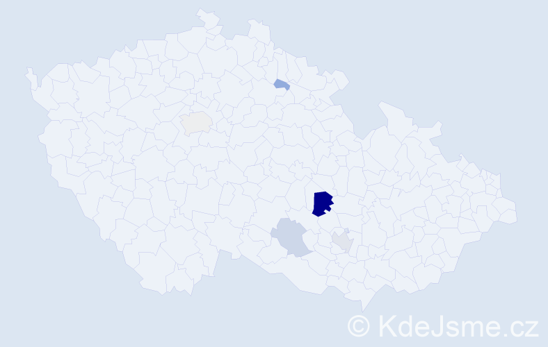 Příjmení: 'Lupoměchová', počet výskytů 16 v celé ČR