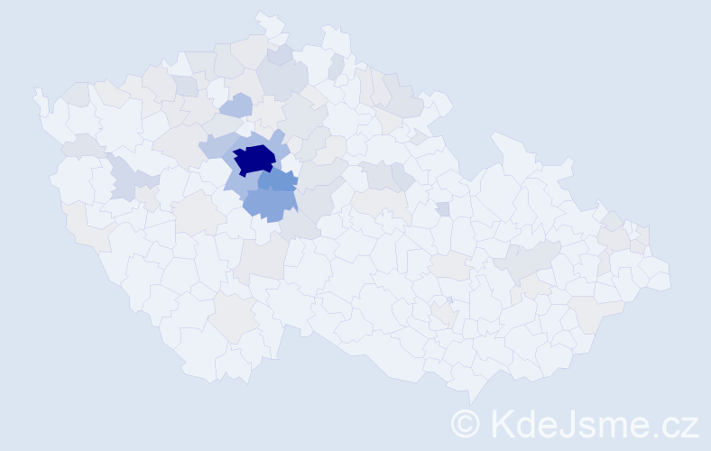 Příjmení: 'Znamenáček', počet výskytů 367 v celé ČR