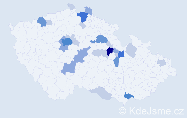 Příjmení: 'Lichtenberková', počet výskytů 68 v celé ČR