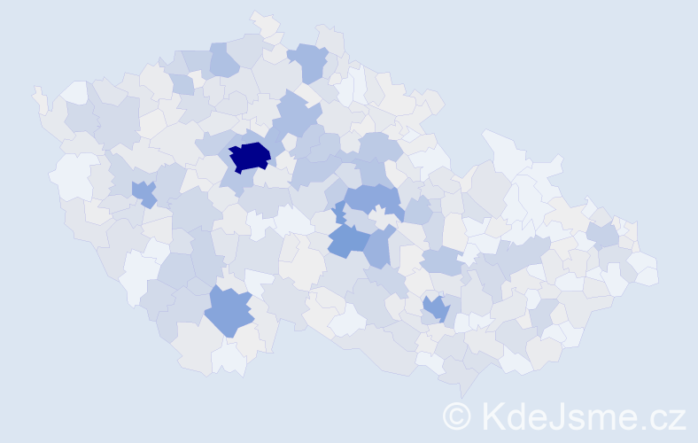 Příjmení: 'Čejka', počet výskytů 2062 v celé ČR