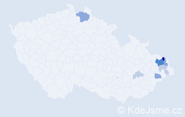 Příjmení: 'Nikliborcová', počet výskytů 28 v celé ČR