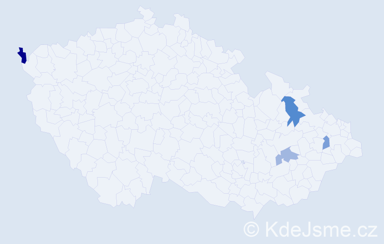 Příjmení: 'Kolimárová', počet výskytů 10 v celé ČR