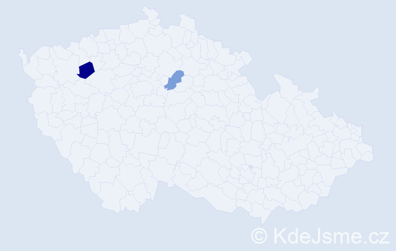 Příjmení: 'Winterblumová', počet výskytů 5 v celé ČR