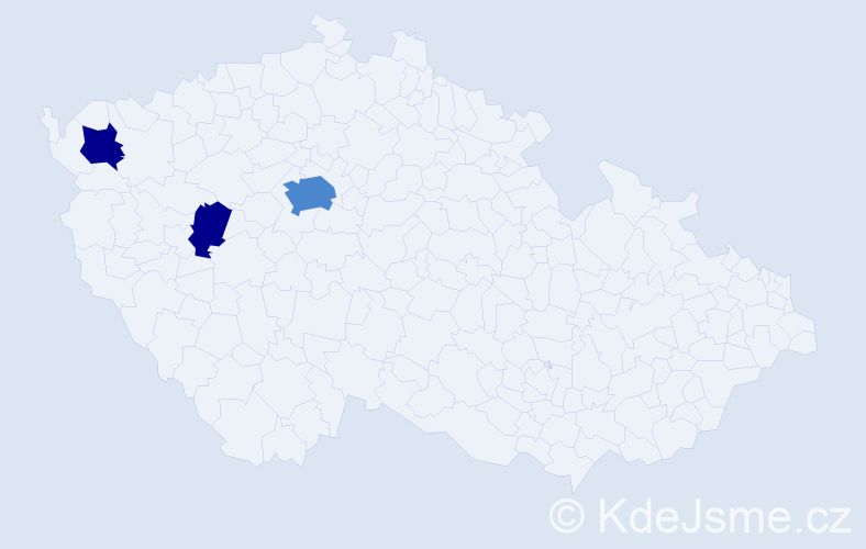 Příjmení: 'Frahs', počet výskytů 7 v celé ČR
