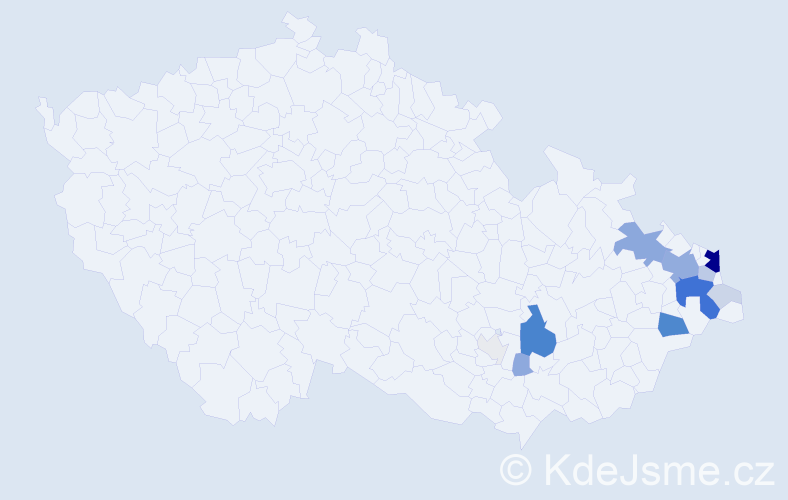 Příjmení: 'Boniatti', počet výskytů 55 v celé ČR