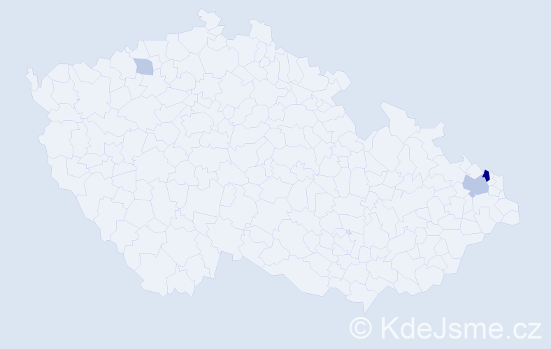 Příjmení: 'Zubel', počet výskytů 8 v celé ČR