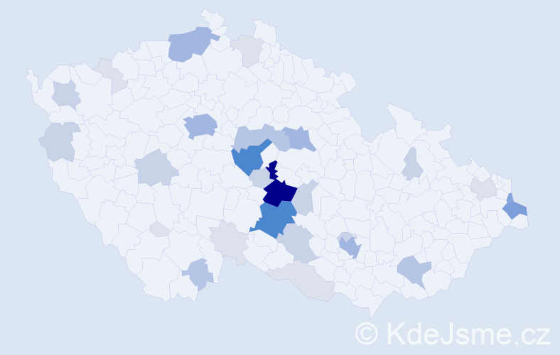 Příjmení: 'Gryč', počet výskytů 116 v celé ČR