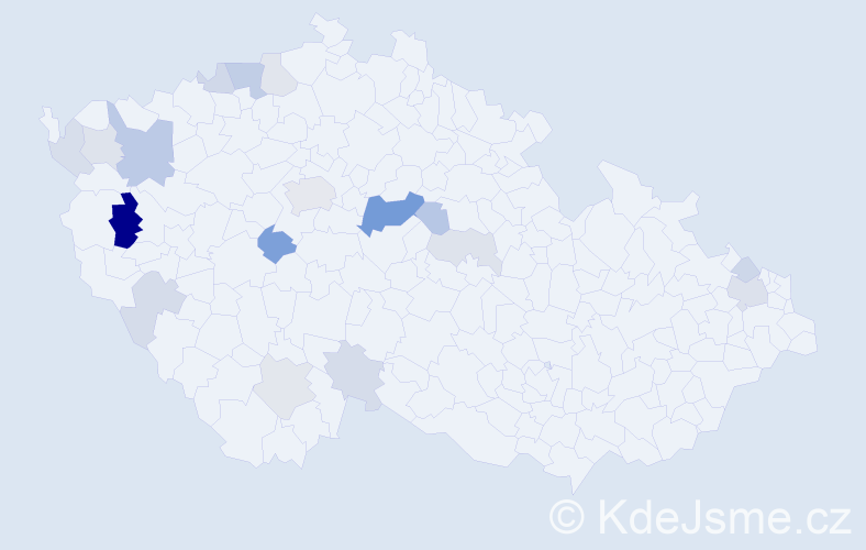 Příjmení: 'Krüger', počet výskytů 40 v celé ČR