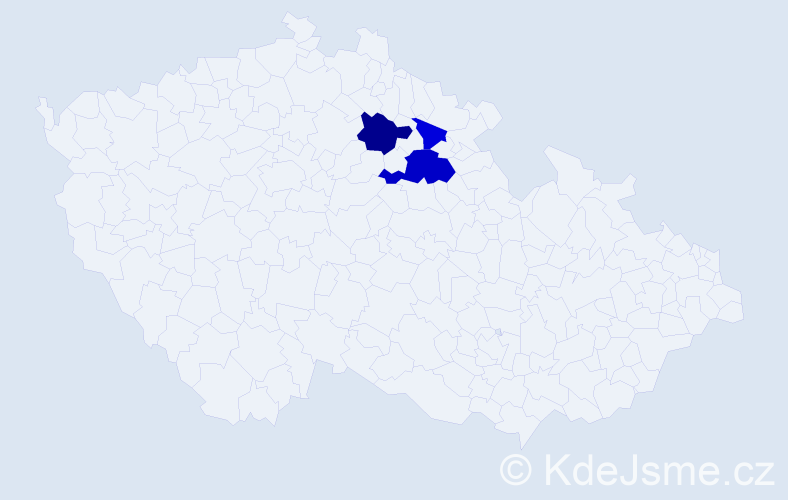 Příjmení: 'Suchoradská', počet výskytů 7 v celé ČR