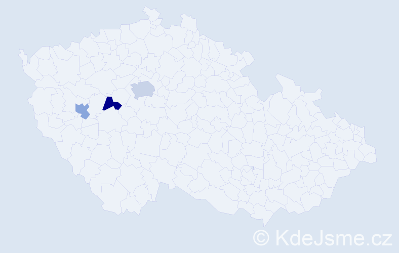 Příjmení: 'Pukalyak', počet výskytů 4 v celé ČR