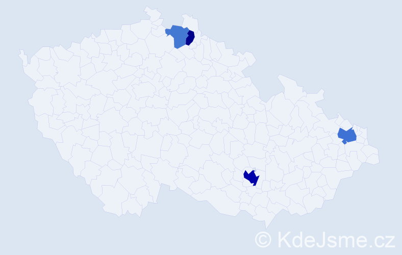 Příjmení: 'Krobauer', počet výskytů 8 v celé ČR