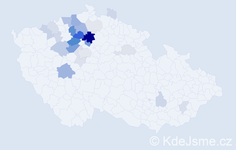 Příjmení: 'Veltruský', počet výskytů 121 v celé ČR