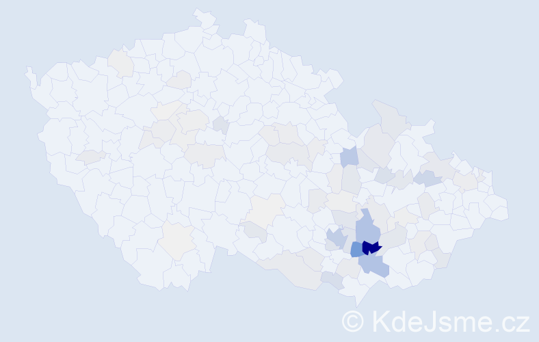 Příjmení: 'Rotrekl', počet výskytů 295 v celé ČR
