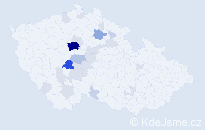 Příjmení: 'Bezkočková', počet výskytů 67 v celé ČR