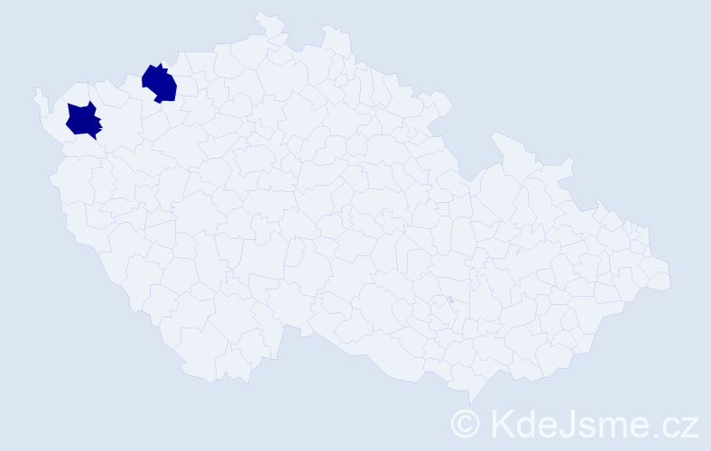 Příjmení: 'Kušniruk', počet výskytů 4 v celé ČR