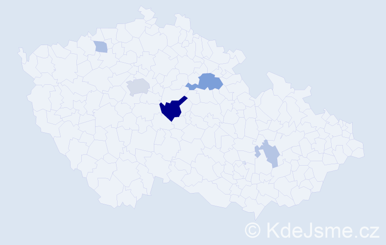 Příjmení: 'Eberhart', počet výskytů 14 v celé ČR