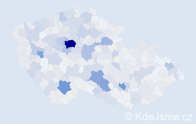 Příjmení: 'Trnka', počet výskytů 2956 v celé ČR