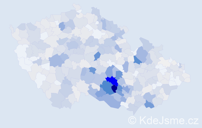 Příjmení: 'Horká', počet výskytů 2386 v celé ČR