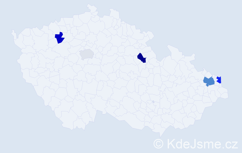 Příjmení: 'Nitschmann', počet výskytů 9 v celé ČR
