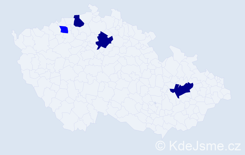 Příjmení: 'Dlugopolská', počet výskytů 7 v celé ČR