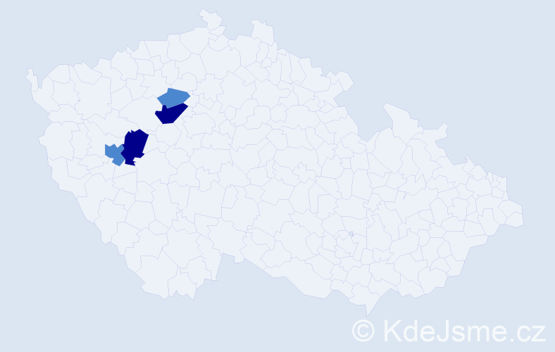 Příjmení: 'Cimpel', počet výskytů 8 v celé ČR