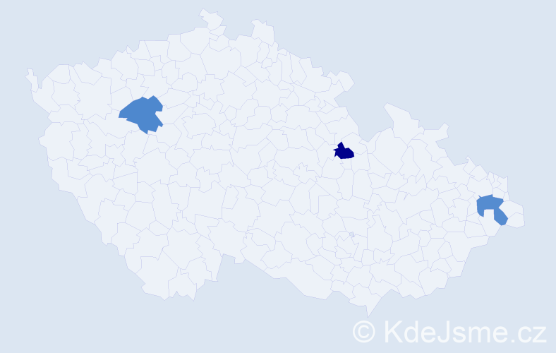 Příjmení: 'Nalevanková', počet výskytů 7 v celé ČR