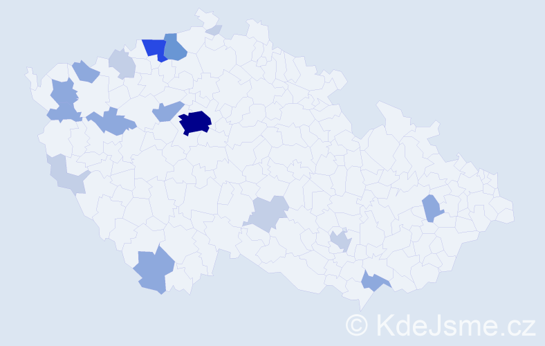 Příjmení: 'Mühlbauer', počet výskytů 43 v celé ČR