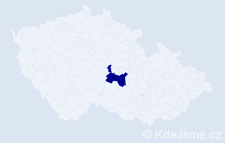 Příjmení: 'Zimplová', počet výskytů 6 v celé ČR