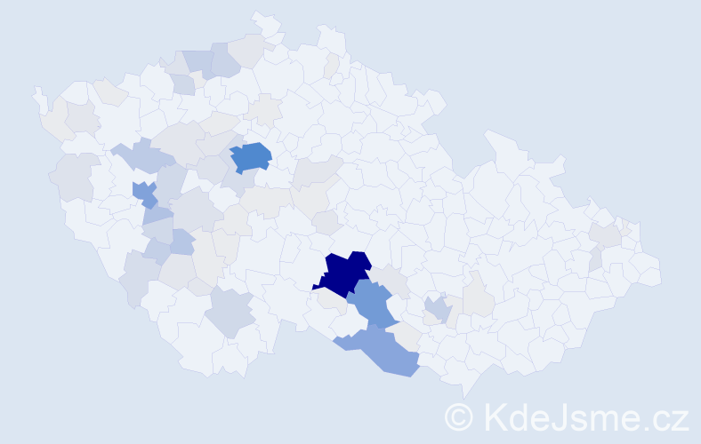 Příjmení: 'Pojer', počet výskytů 310 v celé ČR