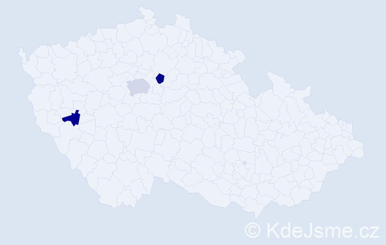 Příjmení: 'Stickel', počet výskytů 4 v celé ČR