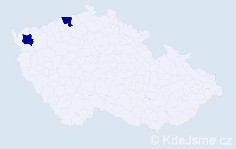 Příjmení: 'Marčoun', počet výskytů 2 v celé ČR