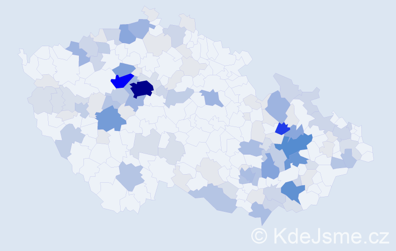Příjmení: 'Kropáčová', počet výskytů 402 v celé ČR